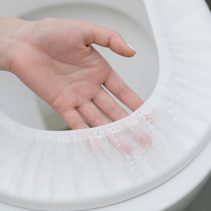 30Pcs Disposable toilet seat toilet covers disposable waterproof seat covers Portable toilet mat kids potty portable potty for adults paper toilet covers Disposable Toilet Mat
