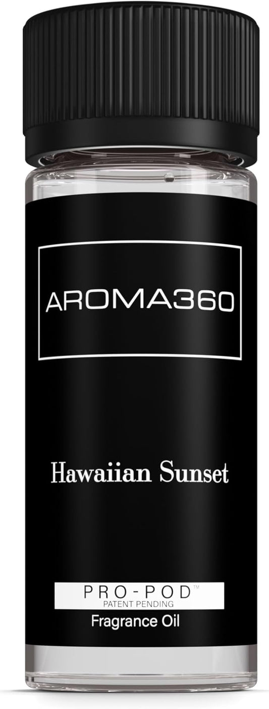 Aroma360 - Hawaiian Sunset Pro Pod Fragrance Oil Blend | Hotel Inspired Luxury Essential Oil Diffuser | Aromatherapy Scent Diffuser Oil | Mango, Coconut and Vanilla 1.7 fl oz, 50 mL