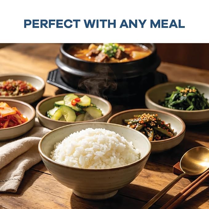 OTOKI Premium Korean Aromatic Cooked White Rice Bowls (12 Pack), 7.41 oz – Microwave Ready in 2 Minutes, Fluffy & Soft Rice Cups, Gluten Free, Vegan, Non-GMO