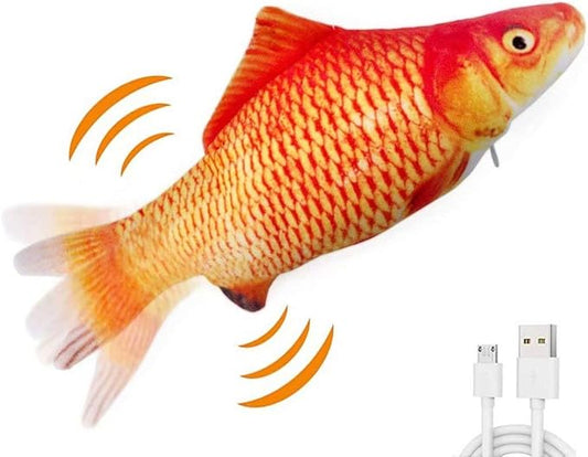 Electric Moving Fish Interactive Plush Toys