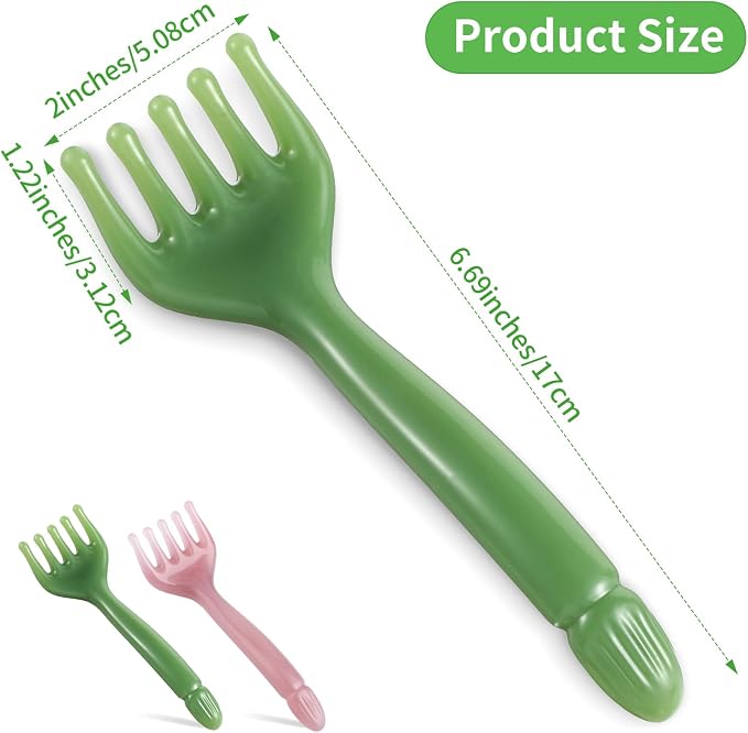 WY LIGHTING LEVEL 2Pcs Head Massager Manual Hair Scalp Massager Gua Sha Five Claw Massage Tool Comb Portable Handheld Resin Relax Tool for Father's Day Mother's Day Gifts (Pink Purple; Green)