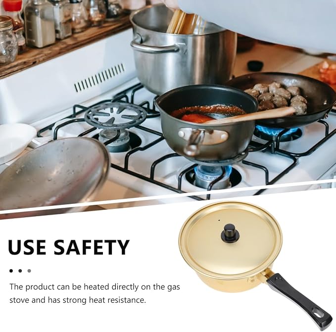 PRETYZOOM Ramen Pot Aluminum Lid Electric Hot Pot Korean Cooking Gadget Soup Maker
