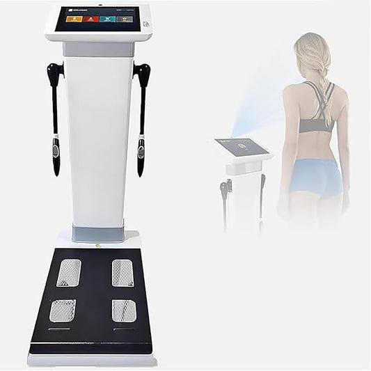 10.1 Inch HD Touch Bioimpedance Analysis Machine, Height Test Body CompositionWeight Management Fat Analyzer, Support Multiple Languages can Be Customized