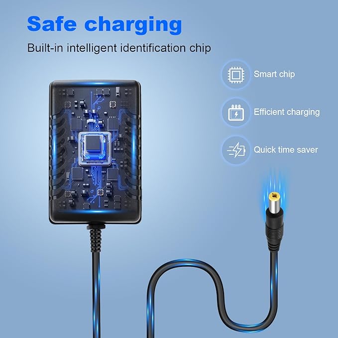 6V Battery Charger for Ride on Toys, 6V Charger for Kidzone Bumper Car, 6V Charger for Ride on Car Best Choice Products SUV Powered Accessories, Universal 6V Bumper Car Charger for Flybar