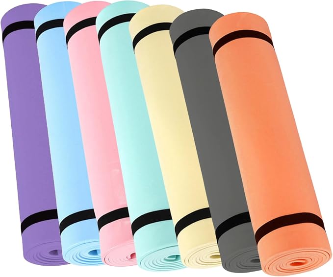 Extra Thick Exercise Mat, 70inch Non Slip Fitness & Yoga Mat for Home Gym, High-density Foam Padding for Workouts, Gymnastics, Bodybuilding and Floor Exercises