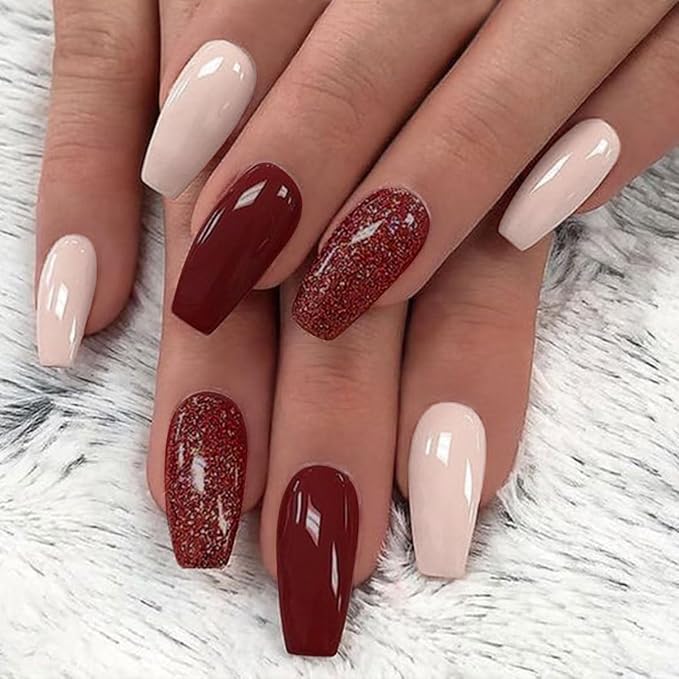 Nail Stickers 20 Pieces Full Wraps Nail Polish Strips, Self-Adhesive Gel Nail Art Decals for Women Girls