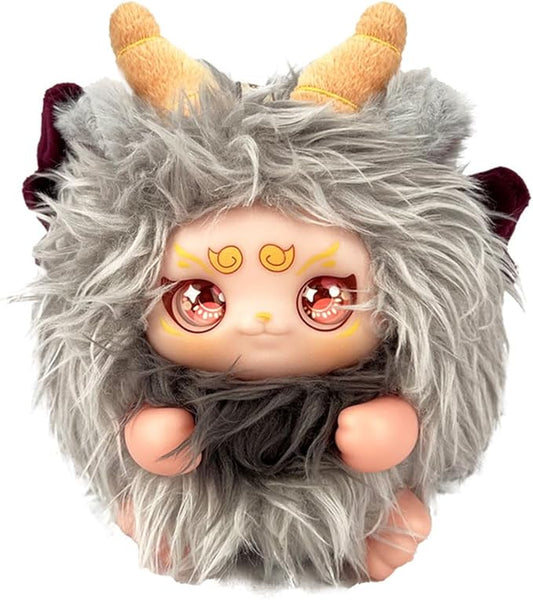 Plush Doll Purse, Plush Toy, Plush Pendant (Gray)