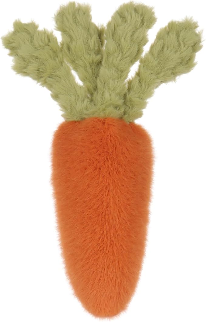 Apricot Lamb Toys Plush Food Plushies Green and Orange Naive Carrot Stuffed Vegetable Soft Cuddly Perfect for Kids 8.7 Inches