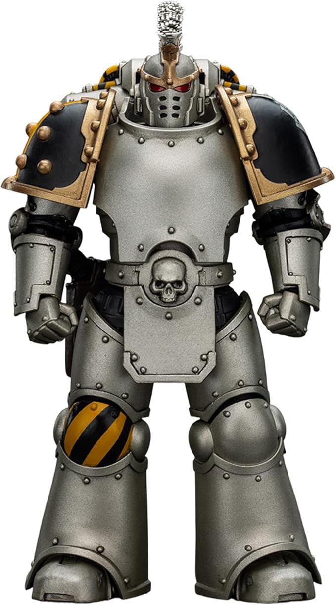 JoyToy Warhammer 40K 1:18 Action Figures, Iron Warriors Command Squad Chosen with Legion Standard, 4.96 in High