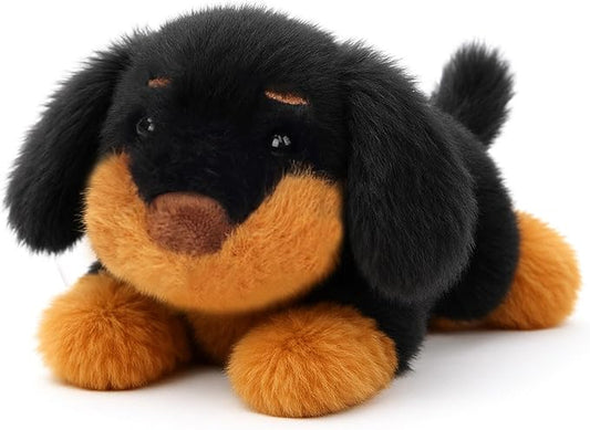 Adorable Plush Dachshund Dog Stuffed Animal Soft Stress Relief Plush Toy Cute Birthday Gifts for Boys Girls Kids Toddlers