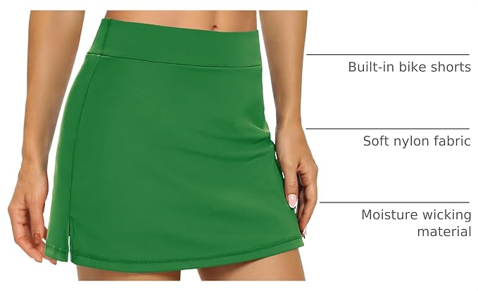 LouKeith Tennis Skirts for Women Golf Athletic Activewear Skorts Mini Summer Workout Running Shorts with Pockets