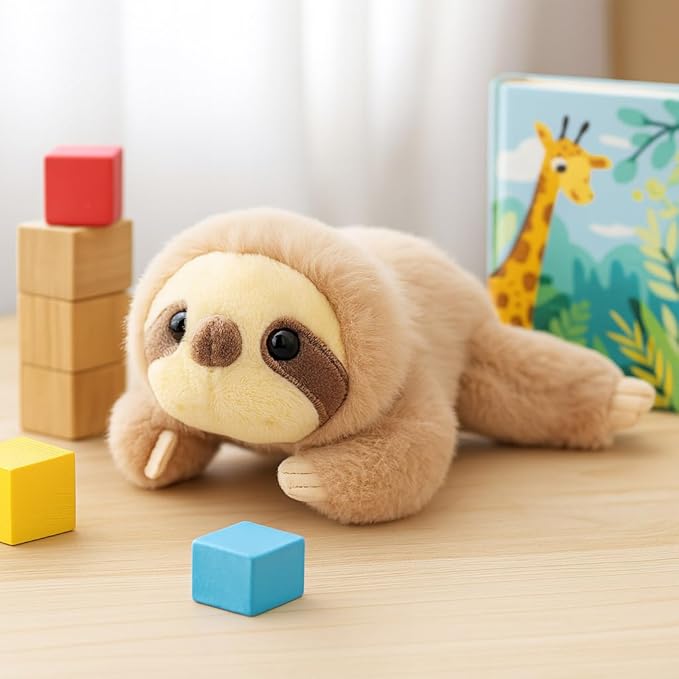 Adorable Sloth Stuffed Animal Soft Stress Relief Plush Toy Cute Birthday Gifts for Boys Girls Kids Toddlers