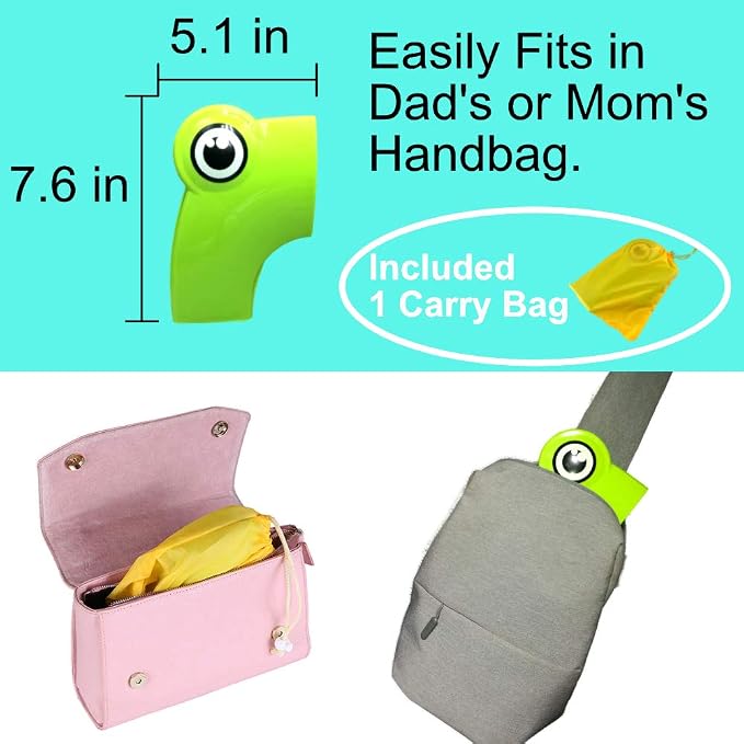 Travel Potty Seat for Toddler - Folding Toilet Seat Cover Travel Potty Training seat for Baby Boy Girl Toddler Kid Upgrade 6 Non Slip Pad FABUDERFUL