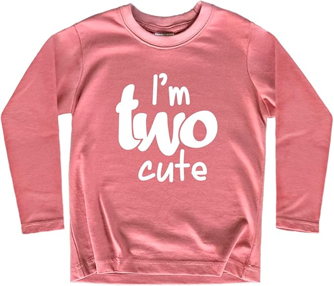 2nd Birthday Outfits for Toddler Girls im Two Cute Shirt Girl 2 Years Old Second Birthday