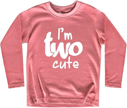 2nd Birthday Outfits for Toddler Girls im Two Cute Shirt Girl 2 Years Old Second Birthday