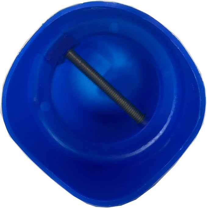 Large Trampoline Enclosure Pole Caps with Screw-in Bolts, Only Fit for Pole 1.5 Inch Diameter, 6 Piece, Blue,Trampoline Pole Toppers