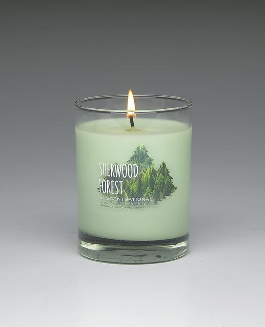 Scentsational Pure Natural Soy Candle Sherwood Forest 11 oz/ 311gr (Christmas Tree)