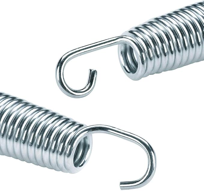 5.5-7 Inch Trampoline Springs Heavy Duty Stainless Steel Replacement Spring, Set of 16