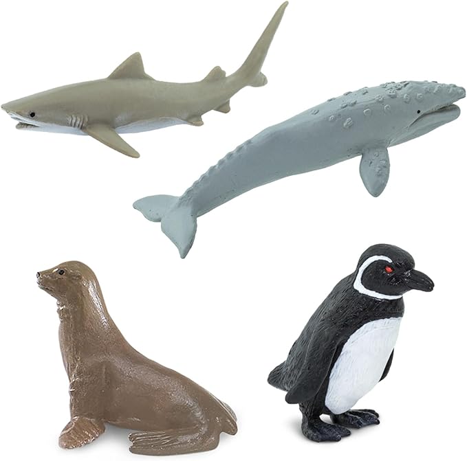 Safari Ltd. Pacific TOOB - 10 Miniature Marine Animal Figures - Educational Toy Set for Boys, Girls, and Kids Ages 3+