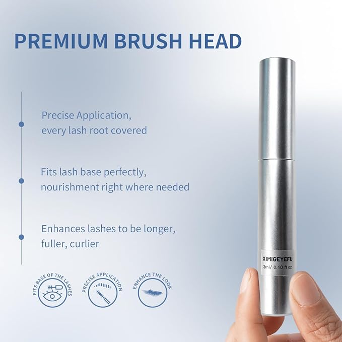 Eyelash Growth Serum for Thicker & Longer Lashes | Prostaglandin-Free, Vegan Formula | Visible Results in 4-6 Weeks | Gentle, Non-Irritating | 5ml Supply