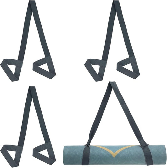 PATIKIL Yoga Mat Strap, Adjustable Yoga Mat Carrier Straps Sling Cotton Anti Slip Mat Holder Stretching Band