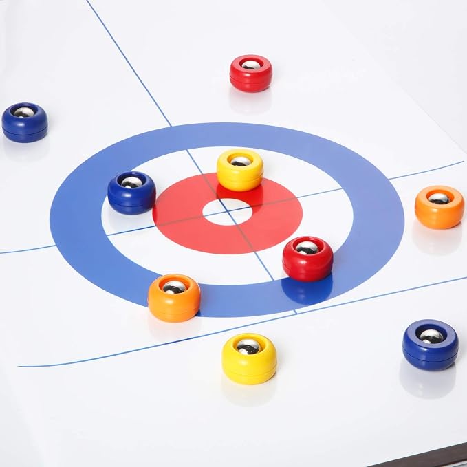 Gejoy Mini Shuffleboard Replacement Puck Tabletop Equipment Rollers Set Shuffleboard Curling Accessories