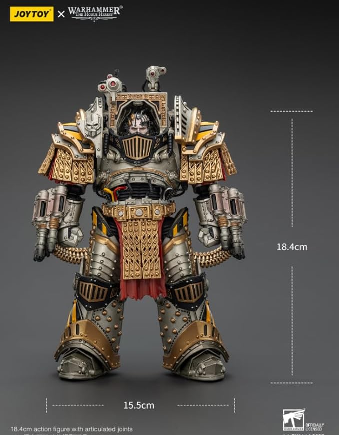 JOYTOY Warhammer The Horus Heresy 1/18 Scale Action Figure Mecha Joy Toy Collection Model Iron Warriors Perturabo, Primarch of The lVth Legion