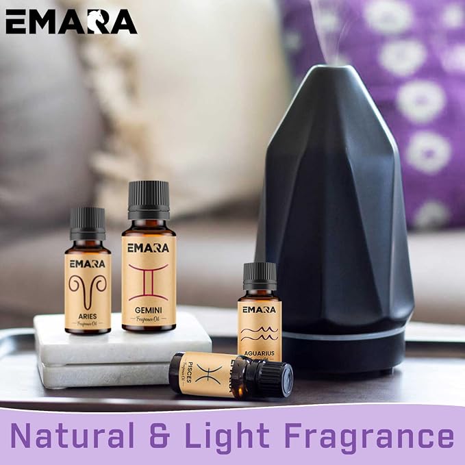 EMARA All Natural Zodiac Taurus Essential Oil for Diffusers, Skin Care, Aromatherapy Fragrance Oil, Organic Therapeutic Grade 15 mL (1/2 fl oz)