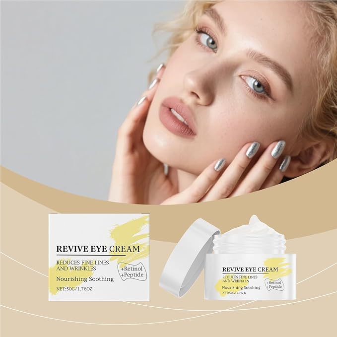 Hydration Eye Cream with Retinol and Peptide,Reduces Fine Lines and Wrinkles,Helps Improve Appearance Of Smoothness & Hydration