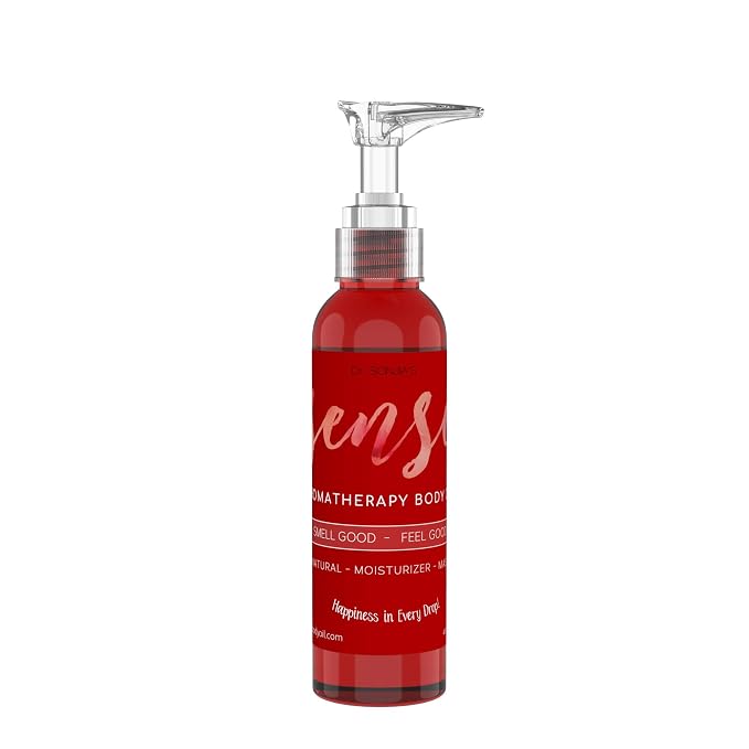 Sense Relaxing Organic Body Oil | Every Day Use Massage Oil, Aroma Therapy, Natural Skin Moisturizer |100% Hypoallergenic | Made in The USA
