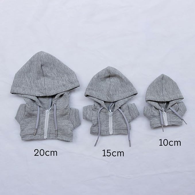 10cm 15cm 20cm Plush Doll Clothes Coat Pants Multi-Color Sportswear Sets Toys Dolls Accessories (Green, 15cm)