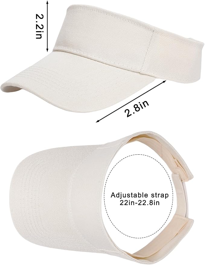 Marrywindix 1 Piece of Sport Wear Athletic Visor Sun Sports Visor Hat Visor Adjustable Cap for Women and Men