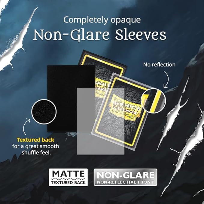 Dragon Shield | Standard Size Card Matte Sleeves | 100 CT - Non Glare Smooth & Tough Premium TCG Sleeves | Compatible with Pokemon, Flesh & Blood, One Piece & Magic the Gathering | Blood Red