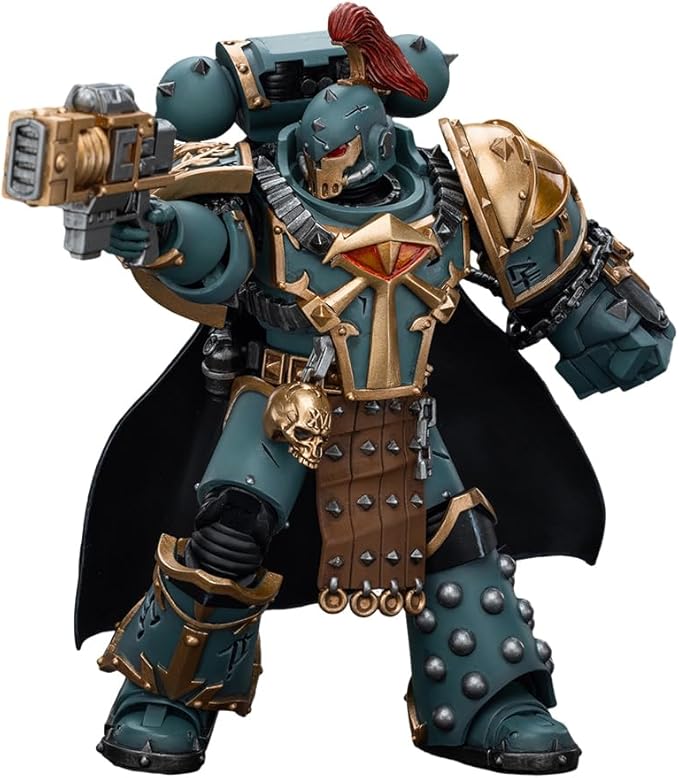 JOYTOY Warhammer The Horus Heresy 1/18 Action Figure Sons of Horus Legion Praetor with Power Fist Collection Model Birthday Gifts