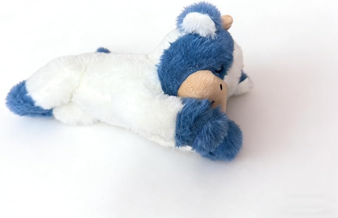 Cute Cow Plush Stuffed Animal Doll Toy 10 inch for Girls Boys (pa Cow Blue)