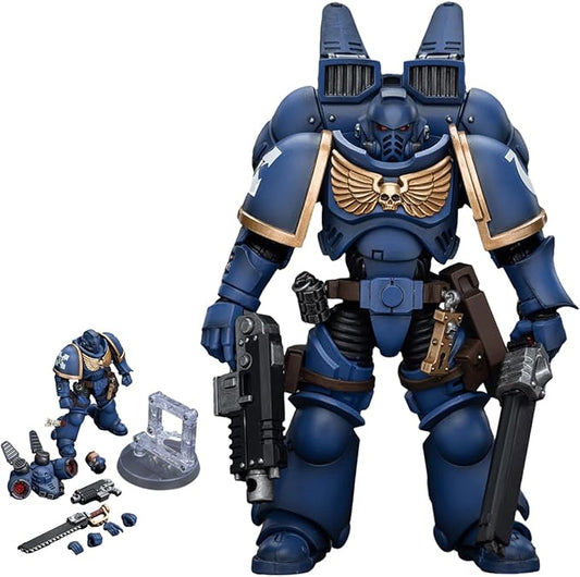 JOYTOY Warhammer 40,000 1/18 Action Figures Ultramarines Jump Pack Intercessors Intercessor 1 Collection Models Christmas Birthday Gifts