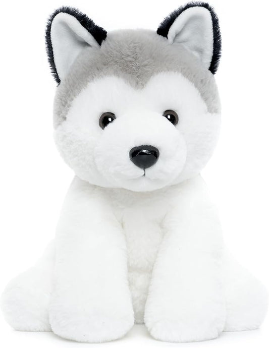 Siberian Husky Stuffed Animals, Soft Puppy Stuffed Dogs Plush Toy for Kids, Girls, Boys, Baby, Birthday, Bedtime Gift, 12 inches