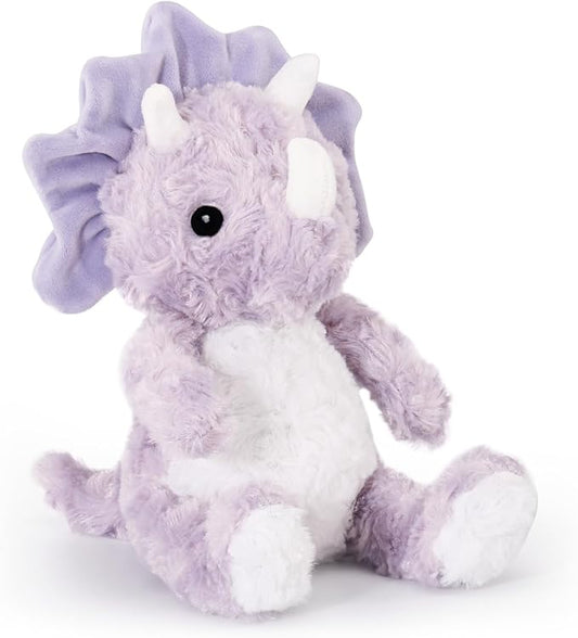 Purple Dinosaur Stuffed Animals for Girls, Cuddly Huggable Dinosaur Plush Toys for Baby and Nursery, Gifts for Mom Sister Daughter, Xmas Birthday Gifts for Toddlers 3+(Light Violet)
