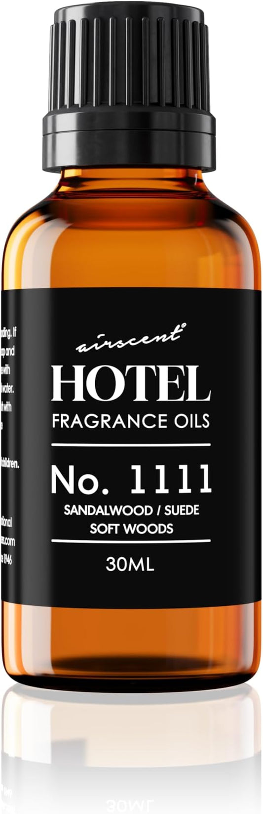 AirScent My Way Diffuser Oil No. 1111 Inspired by the 1 Hotel - 30 mL | Sandalwood Suede Soft Woods - Hotel Fragrance Oil for Ultrasonic and Waterless Diffusers and Crafting - 1 fl oz Bottle