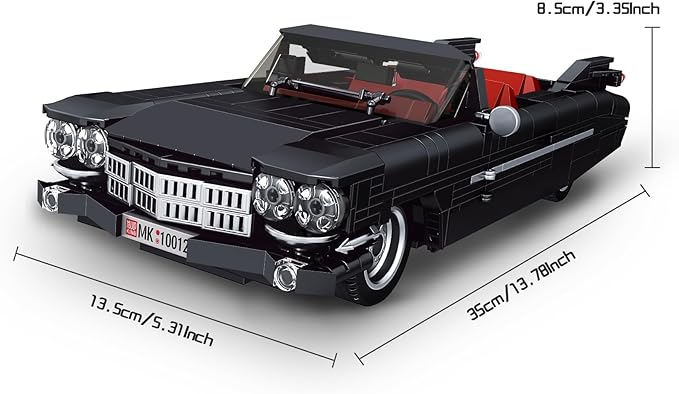 Mould King Sports Car Building Block Kits, MOC Classic Car Model Kit Supercar Racing Model Building Sets, Authentically Detailed Build and Display Model for Home or Office Décor (1245+ Pieces)