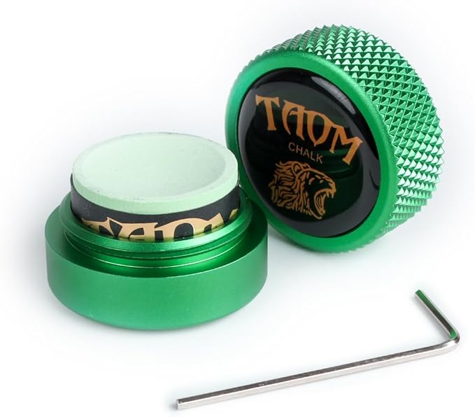 TAOM Pool Chalk Holder Round Shaped Practical Tool Billiards Accessories Magnetic Mini Chalk Tip Case Container Round Box Billiards