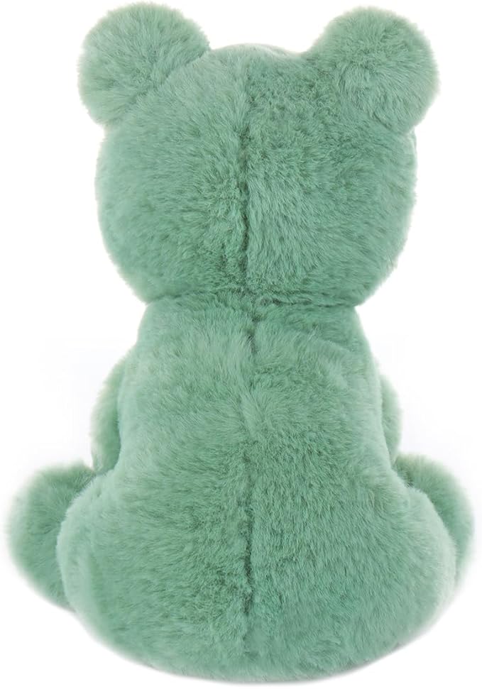 Apricot Lamb Soft Cuddly Green Plush Frog Stuffed Animal Perfect for Child - 8 Inches