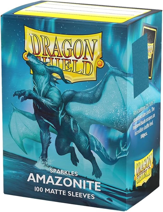 Dragon Shield | Standard Size Matte Card Sleeves | 100 CT - Smooth & Tough TCG Sleeves - Compatible with Pokemon, Flesh & Blood, One Piece & Magic The Gathering | Amazonite