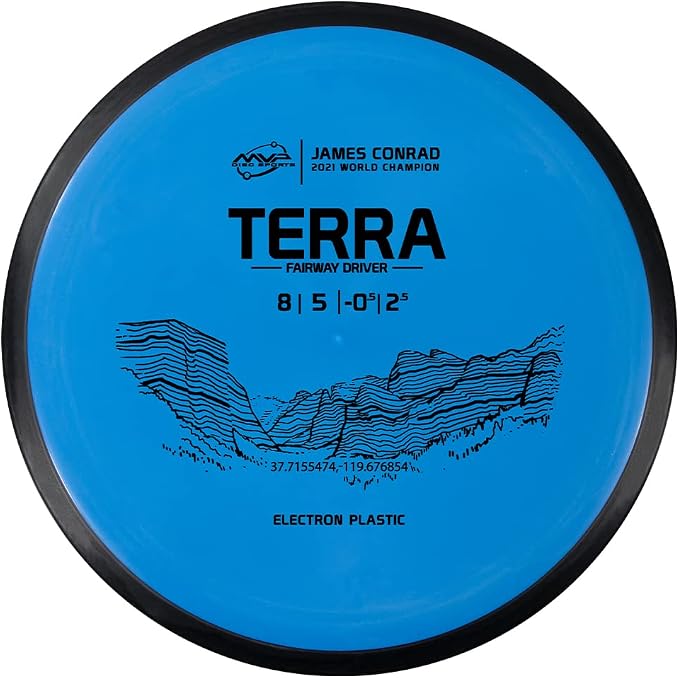 MVP Disc Sports Electron Terra James Conrad Edition Disc Golf Fairway Driver (Colors May Vary)