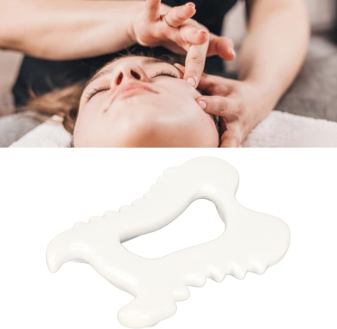 GOTOTOP Gua Sha Massage Ceramic Scraping Tool for Soft Tissue Upgrade Physical Stuff, Used for Back, Legs, Arms, Neck, Shoulder Thin Guasha Scraping Tool Leg