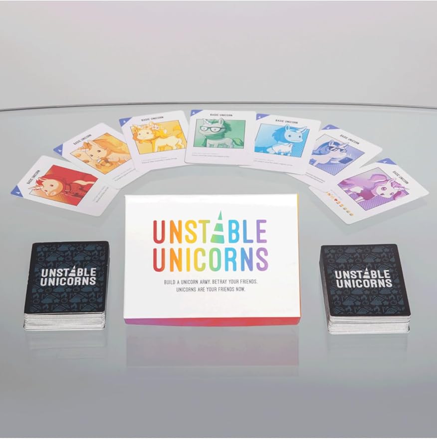Unstable Unicorns Base Game - Competitive Award-Winning Card Game For Kids, Teens, Adults 2-8 Players, Family Game Night