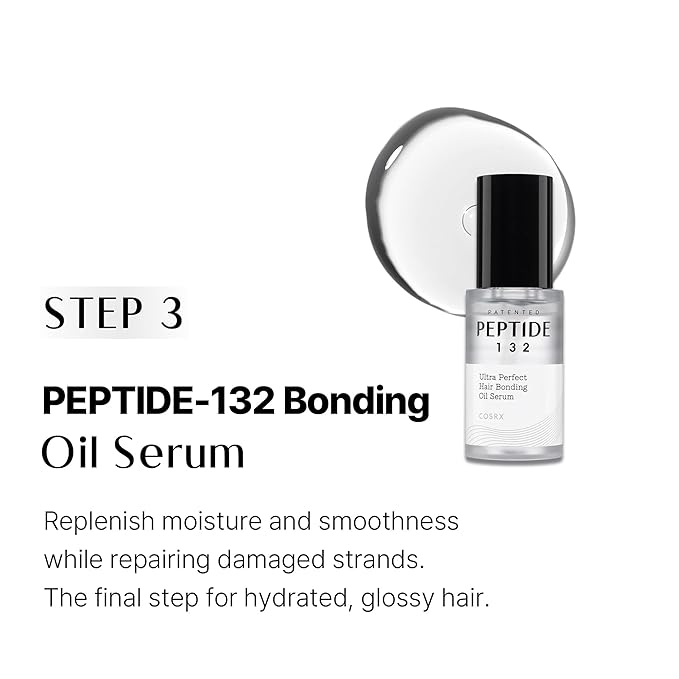 COSRX PEPTIDE 132 Glow Hair Care Set - Bonding Treatment + Bonding Oil Serum