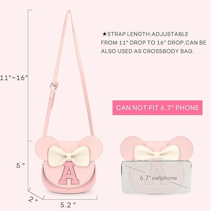 mibasies Toddler Purse Gifts for Girls: 3 Year Old Girl Gifts, Mouse Toys Purse Set