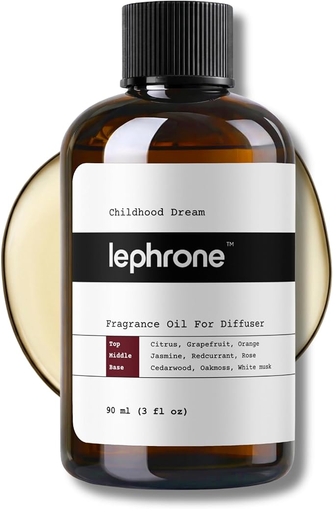 Essential Oil for Waterless Diffusers, Premium Aroma Oil for Home Scenting, Fragrance Oils for Cold Air and Ultrasonic, Pure, Hotel Luxury, Aromatherapy 3 fl oz (Childhood Dream)