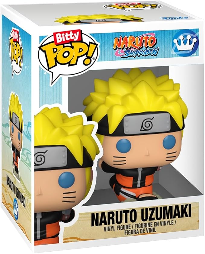 Funko Pop! Bitty: Naruto Shippuden - Kakashi, Sakura, Sasuke, and Chase Mini Figure - 0.9 Inch (2.2 Cm) - Anime Collectable - Gift Idea - Stackable Display Shelf Included